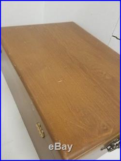 Vintage 1847 Rogers Bros Silverware Set With Wooden Box Vintage Antique