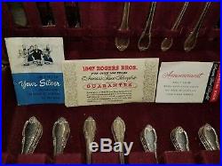 Vintage 1847 Rogers Bros Sixty Piece Silverware Set