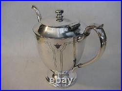 Vintage 1881 Rogers Canada Silverplated Teapot, Sugar Bowl, Creamer Set