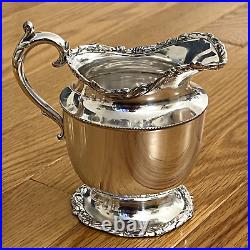 Vintage 1881 Rogers Quadruple New York Silver Plate 4-Piece Tea Set Monogramed