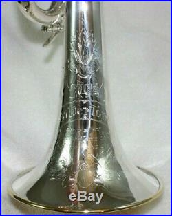 Vintage 1929 King Silver Plated Silvertone Trumpet Bb/C