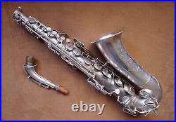 Vintage 1930's Holton 201 Revelation Silver Eb Alto Saxophone Overhauled