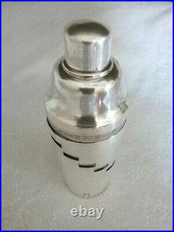 Vintage 1930's Silver Plated Dial A Drink Cocktail Shaker Similar To Napier