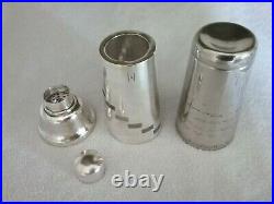 Vintage 1930's Silver Plated Dial A Drink Cocktail Shaker Similar To Napier