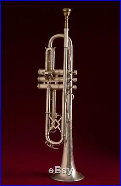 Vintage 1933 H. N. White King Liberty II Trumpet Great Player Orig Silver Plate