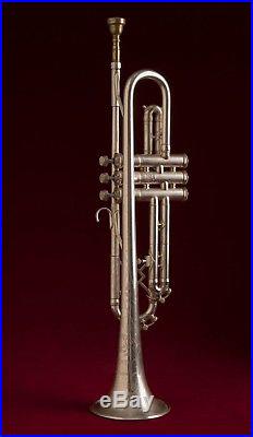 Vintage 1933 H. N. White King Liberty II Trumpet Great Player Orig Silver Plate