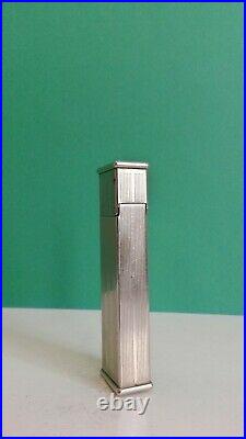 Vintage 1935 Dunhill Silver Plated Semi Automatic Corona Lighter Works