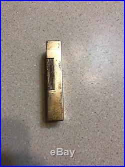 Vintage 1940s Dunhill Shanghai 900 Silver Lighter With 18k Gold Plate WORKING