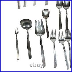 Vintage 1950s Community South Seas Silverplate Flatware Set 62 Piece