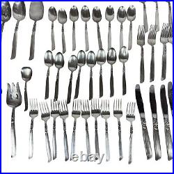 Vintage 1950s Community South Seas Silverplate Flatware Set 62 Piece