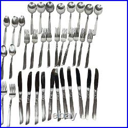 Vintage 1950s Community South Seas Silverplate Flatware Set 62 Piece