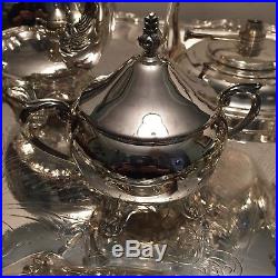 Vintage 1950s F. B. ROGERS SILVER CO 6 Pc Tea and Coffee Service Silver-plate