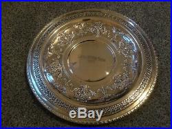 Vintage 1953 HORSE SHOW TROPHY silver-plate Lg 12 dish plate LARGO Fl