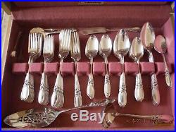 Vintage 1955 Community 85 Silver-Plate Silverware White Orchid by Oneida