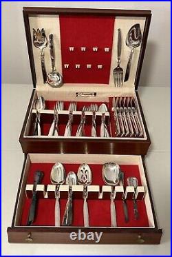 Vintage 1955 South Seas Oneida Community Silver Plate 76 Piece Set