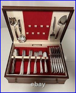 Vintage 1955 South Seas Oneida Community Silver Plate 76 Piece Set