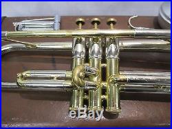 Vintage 1960's F. E. Olds Special L-10 2-Tone Bronze Nickel Silver Plate Trumpet