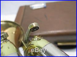 Vintage 1960's F. E. Olds Special L-10 2-Tone Bronze Nickel Silver Plate Trumpet