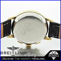 Vintage 1960s Breitling Top Time Chronograph Ref 2003 36mm Gold Plated Watch