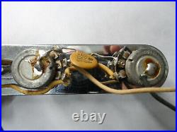 Vintage 1966 Fender Telecaster Control Plate Pots Cap Switch