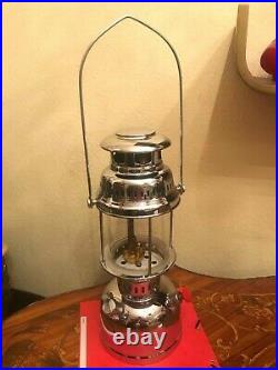 Vintage 1970s Anchor Kerosene Silver Plated Metal Hanging Lamp