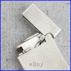 Vintage 1980s Dunhill Silver Plate Rollagas Barley Pipe Pocket Lighter