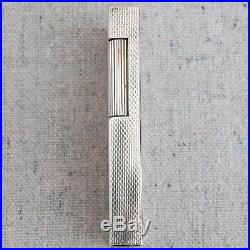 Vintage 1980s Dunhill Silver Plate Rollagas Barley Pipe Pocket Lighter