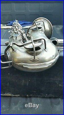 Vintage 20s Martin Hand Craft Tenor Low Pitch Saxophone Silverplate Restore