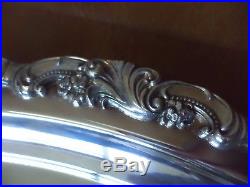 Vintage 23.5 Inch Wallace BAROQUE Silver Plated Waiters / Drinks Serving Tray