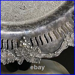 Vintage 281 Reproduction Sheffield Silver Plate 10 Serving Tray