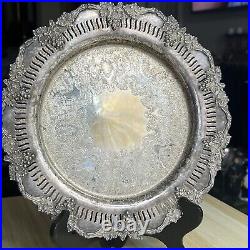 Vintage 281 Reproduction Sheffield Silver Plate 10 Serving Tray