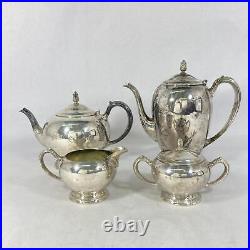 Vintage 4 Piece Oneida Maybrook Silver Plate Coffee and Tea Set