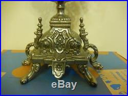 Vintage 5 Arms Candelabra Rococo French Style Silver plate Pewter 16.5 tall