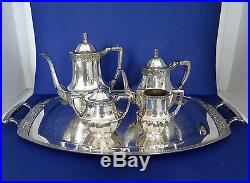 Vintage 5-piece Community Coronation Silverplate Coffee and Tea Service, 1936
