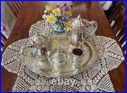 Vintage 5-piece Silver plate tea/coffee service