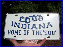 Vintage 50s nos INDY 500 Indiana auto license plate topper kit gm car old chevy