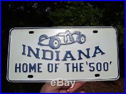 Vintage 50s nos INDY 500 Indiana auto license plate topper kit gm car old chevy