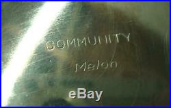 Vintage 5pc. Community MELON Silverplate Tea/Coffee Service Set, Original Tray. NR