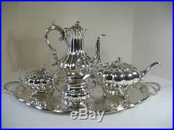 Vintage 5pc James Dixon & Sons Sheffield Silver Plate Coffee Tea Set