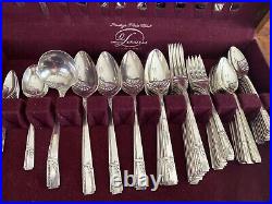 Vintage 76 Pc Prestige Plate Grenoble Silver-Plated Flatware w chest