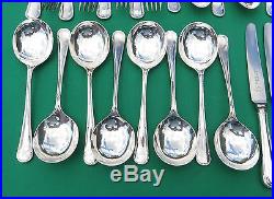 Vintage 8 Place Setting 79 Piece Asprey Bond Street A1 Silver Plated Cutlery Set