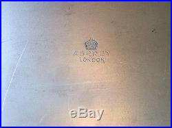 Vintage ASPREY & CO OF LONDON C. 1920 Covered Serving Trays, Stand and Burners