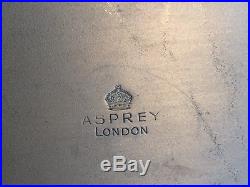 Vintage ASPREY & CO OF LONDON C. 1920 Covered Serving Trays, Stand and Burners