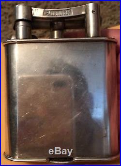 Vintage Alfred Dunhill Giant Lift-Arm Silver Plate Table Lighter Nice