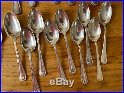 Vintage Antique 66 Piece Silver Plated Cutlery GG Honour & Sons 1920s Firths SS