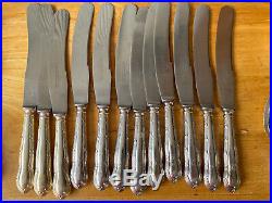 Vintage Antique 66 Piece Silver Plated Cutlery GG Honour & Sons 1920s Firths SS