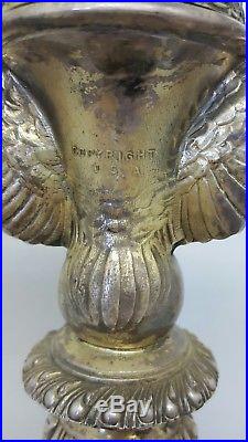 Vintage Antique Art Deco W. B. MFG 392 Silver Platted 16 inch Basketball Trophy