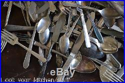 Vintage Antique Craft Silverplate Flatware 283Pc Lot Silverware Spoons Forks +
