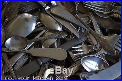 Vintage Antique Craft Silverplate Flatware 283Pc Lot Silverware Spoons Forks +