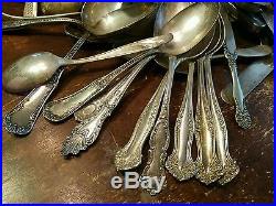 Vintage Antique Craft Silverplate Flatware 311Pc Lot Silverware Spoons Forks +
